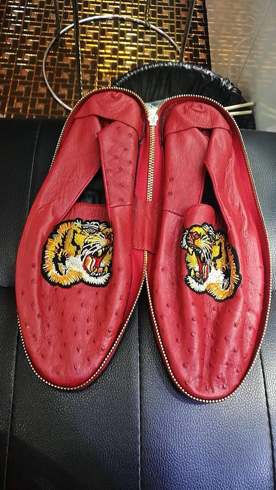 Ultimate Comfort Crocodile Shoes Womens Genuine  Ostrich Leather Shoes