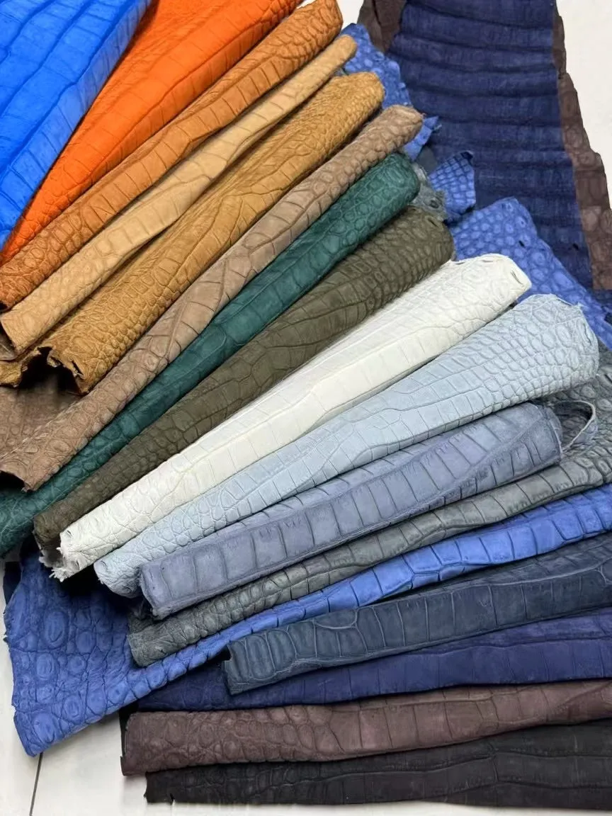 Business Casual Shoes Sun Glow Crocodile Slippers Men's Crocodile Leather Slippers