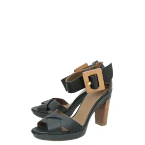 Jungle Path Eco Friendly Minimalist Fans Hermes Noir Buckle Platform Sandal 38