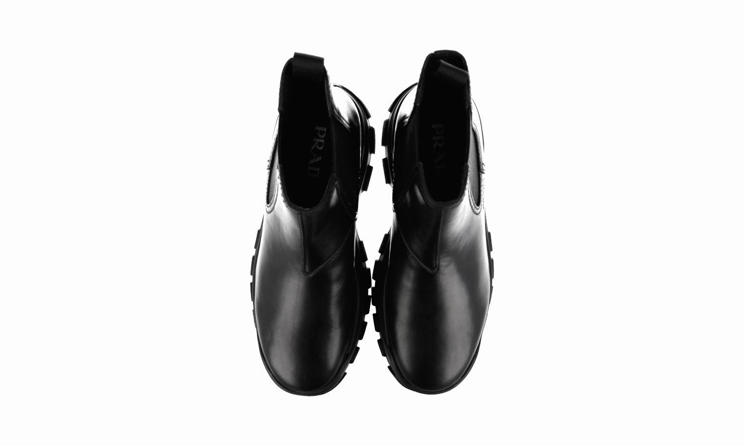 Perfect Pair Prada Men's Black Leather Half-Boot 2TG154