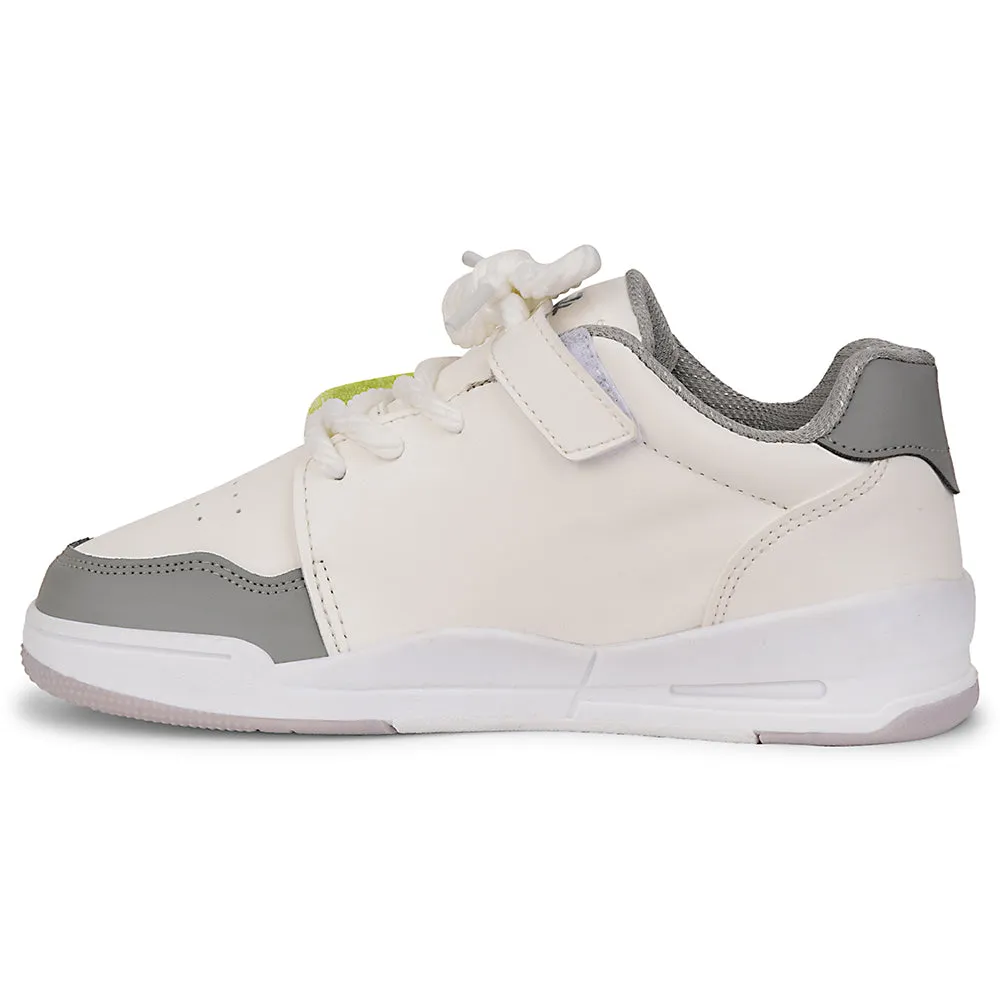 Bootcamp Leap7x Grey Casual Lacing Sneakers For Kids ENVY-2 By Liberty