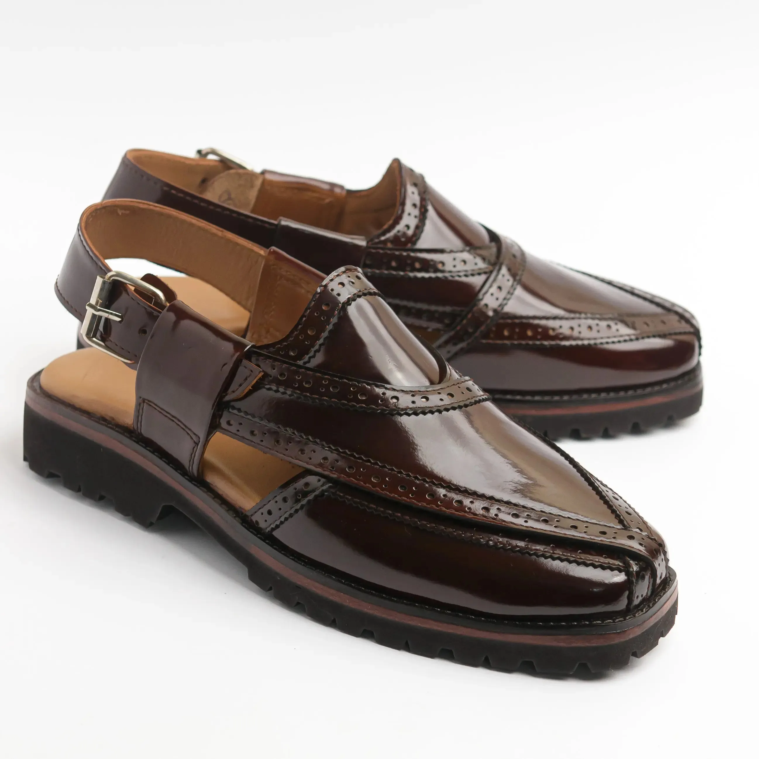 Elegant Lace-Ups Badshah - Coffee Brown