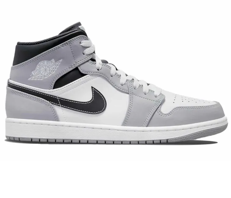 Men's Nike Air Jordan 1 Mid (Smoke Grey) Running Form