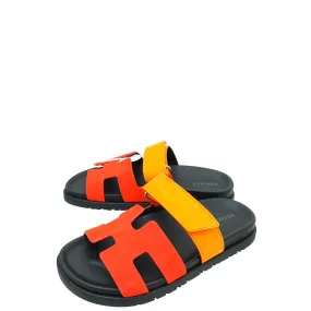Hermes Bicolor Suede Chypre Sandal 36 Sail Vibe