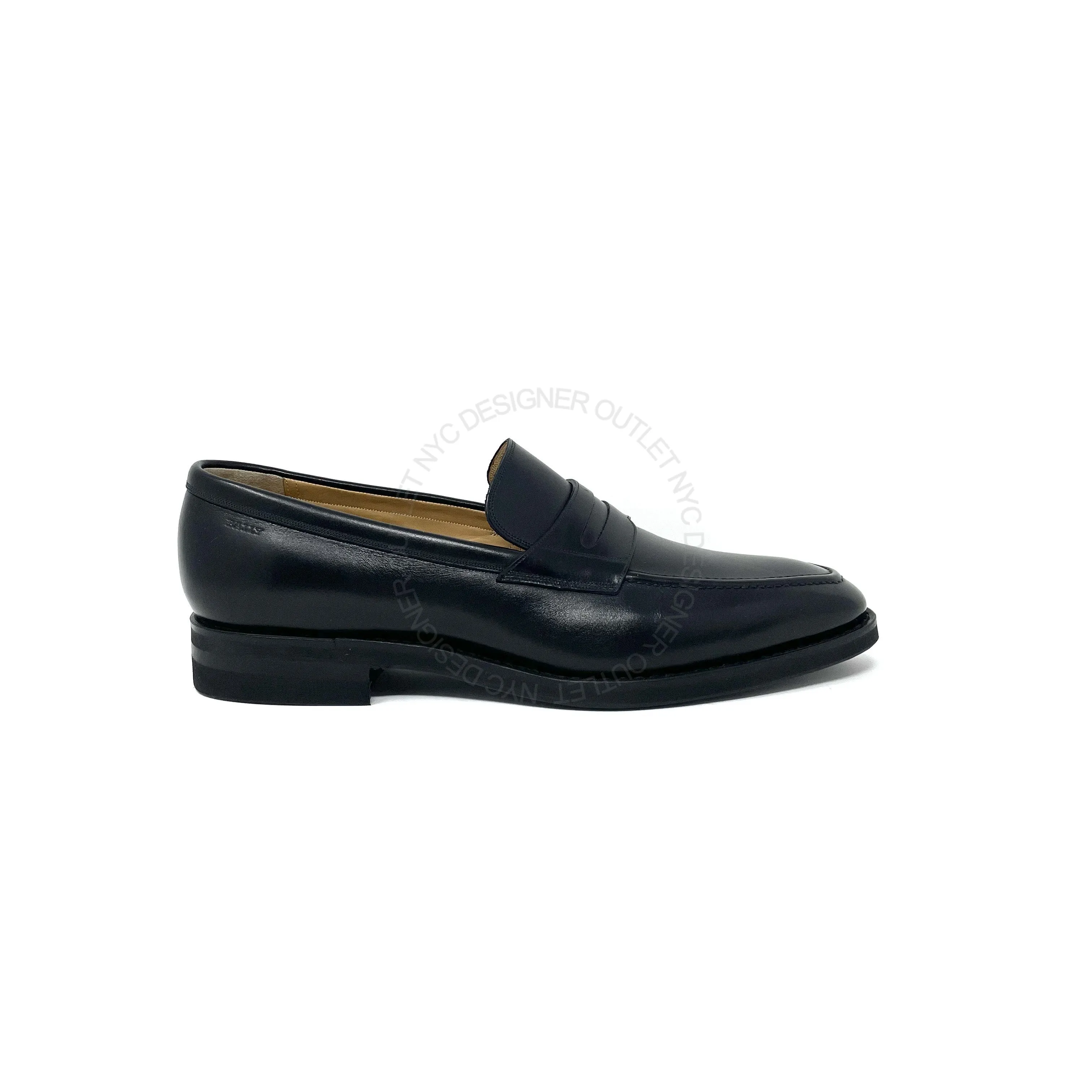 Bally Mens Leather Loafer Moon Night flexible shoes