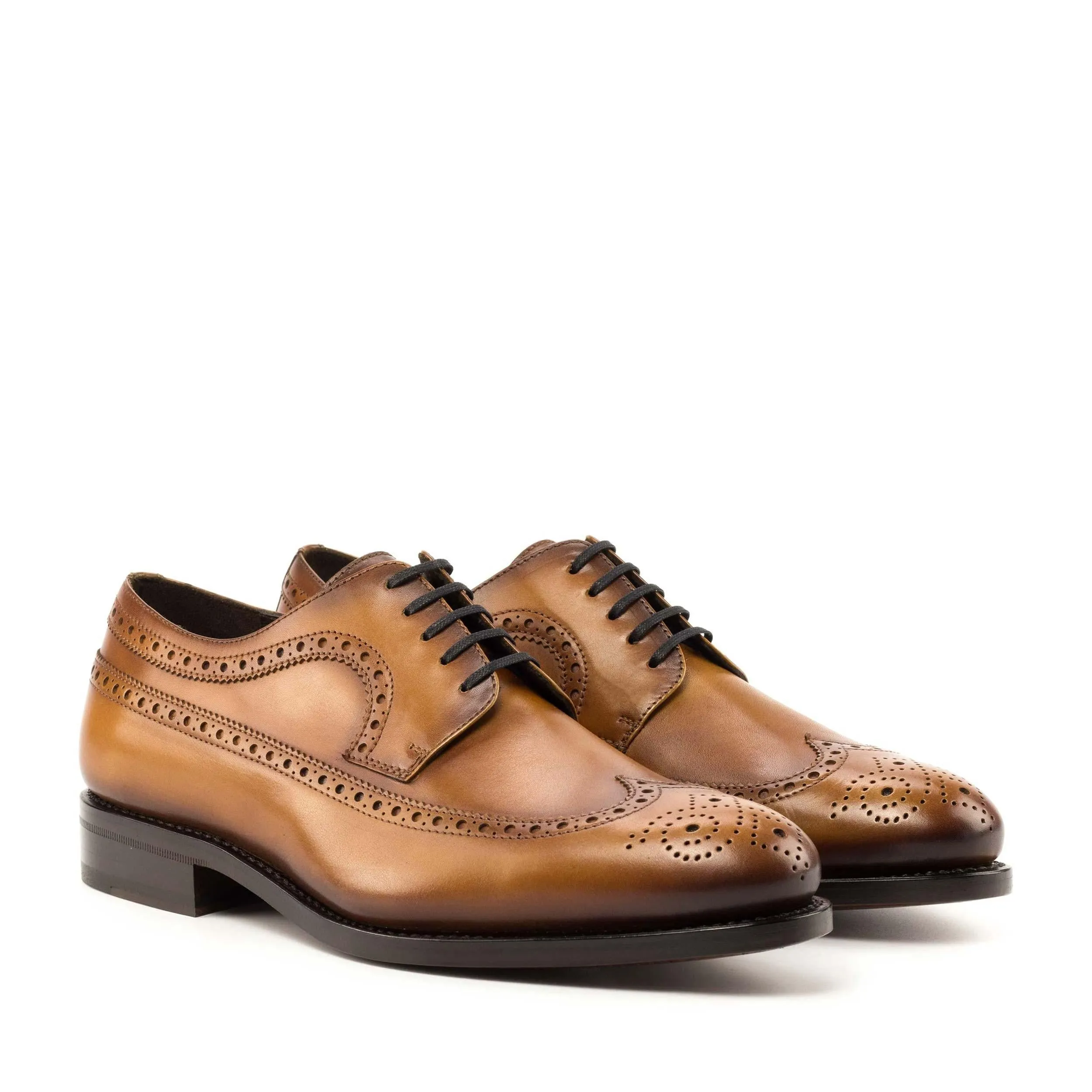 Weekday Ready Longwing Blucher cognac box calf