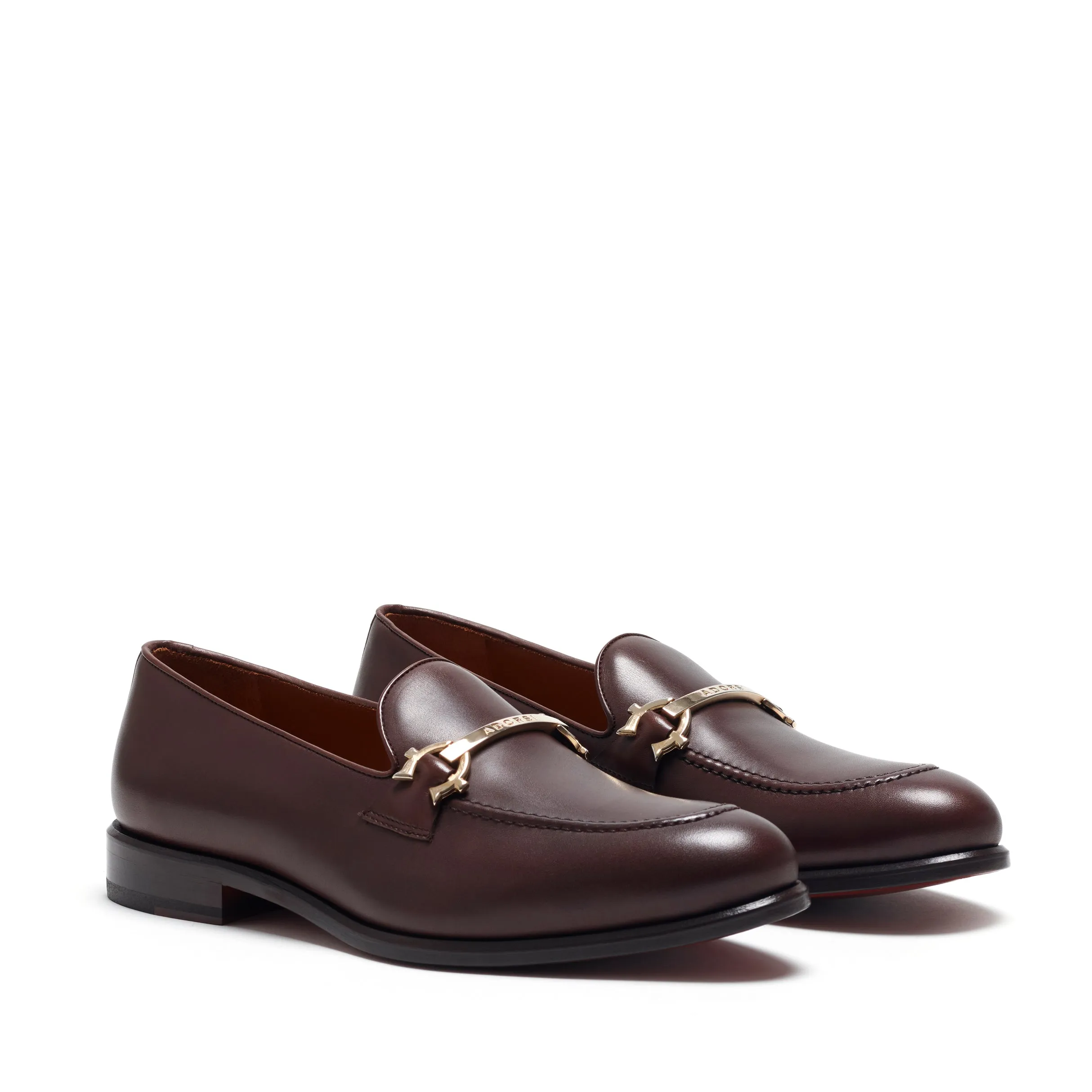 Supportive Padding Dark Brown Calf Horsebit Loafer