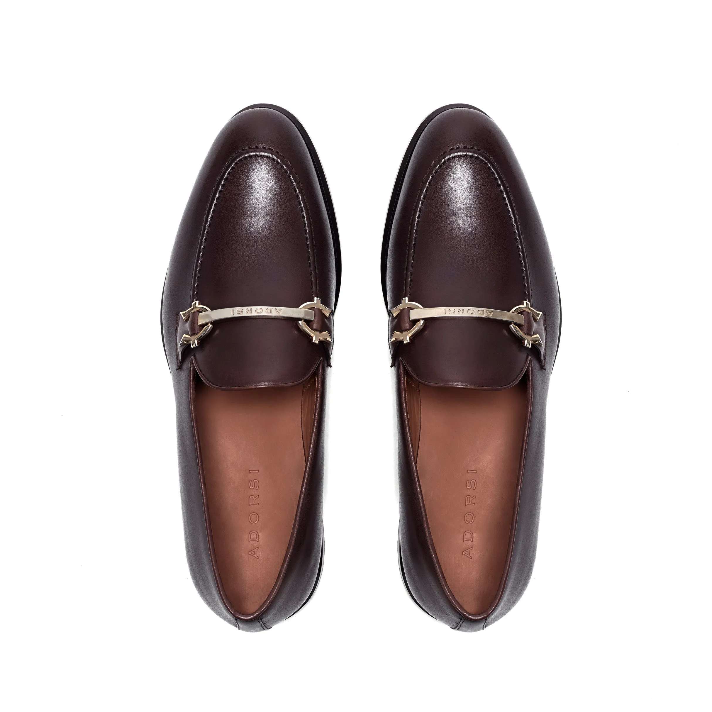 Flower Walk Dark Brown Calf Horsebit Loafer