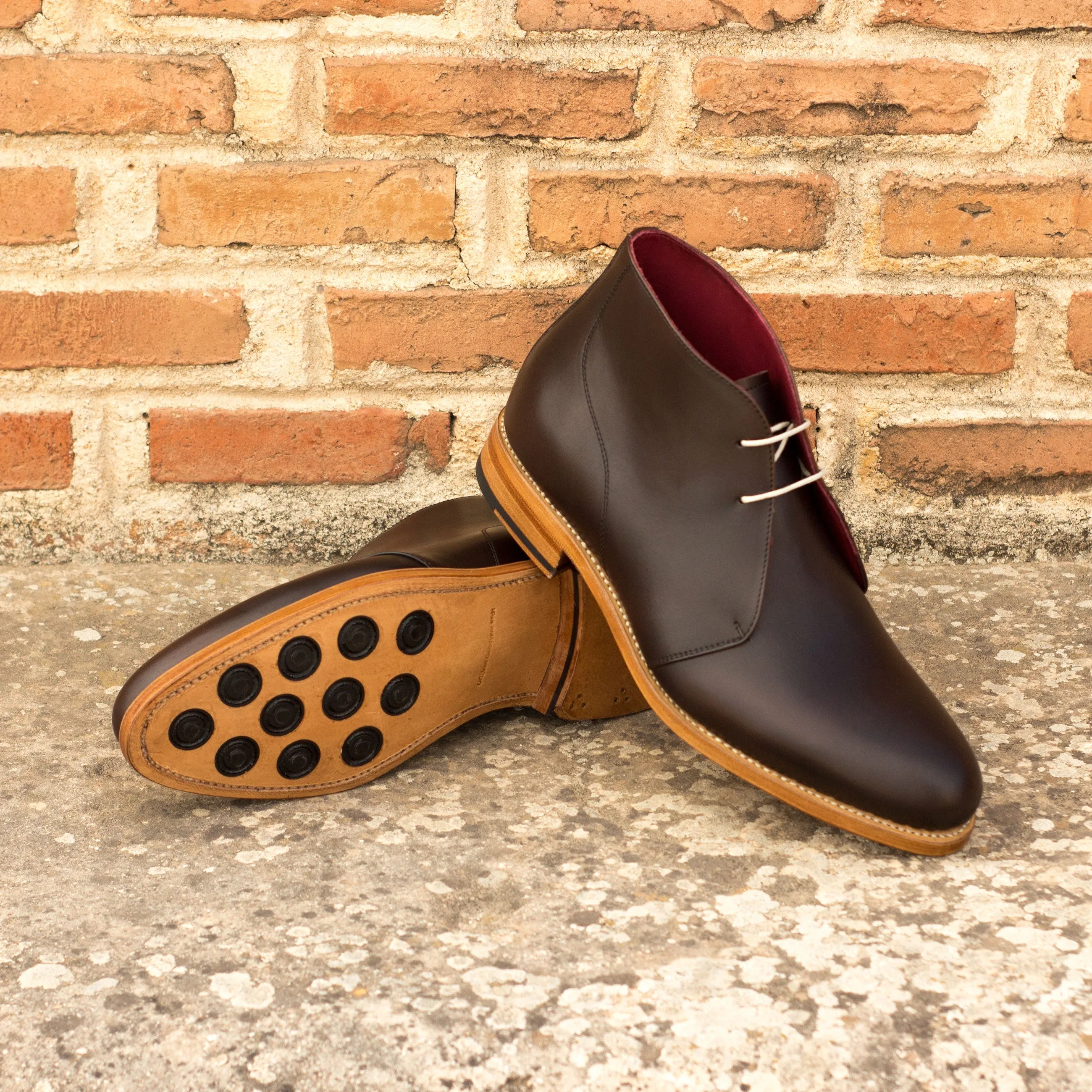 Center Walk Soft Motion Dark Brown Calf Leather Chukka Boots