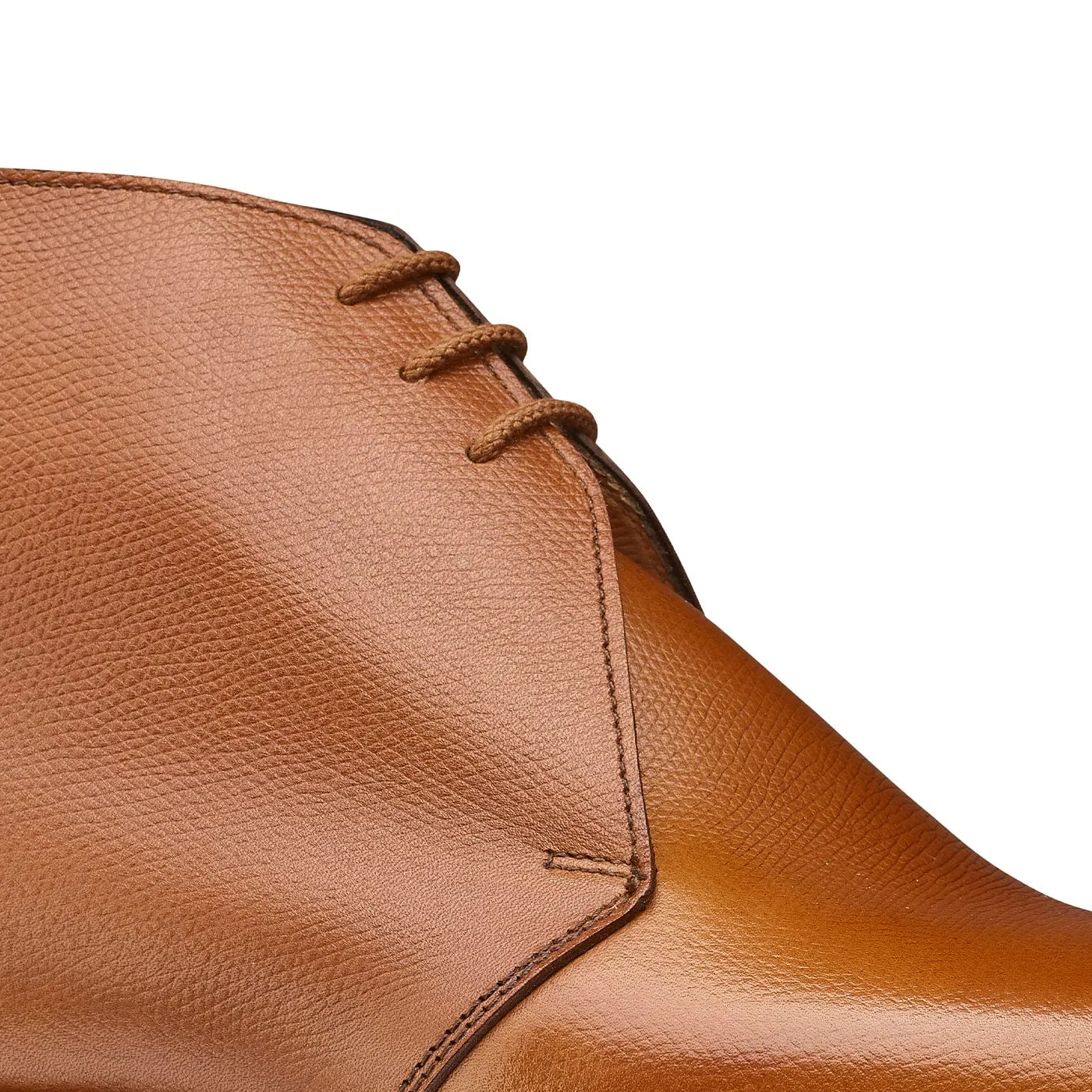 Dartmoor 3 Tan Golf Grain Patent Shine Support Focus