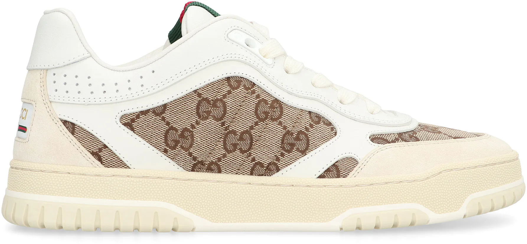 Bronze Warm Fast Move GUCCI RE-WEB SNEAKERS