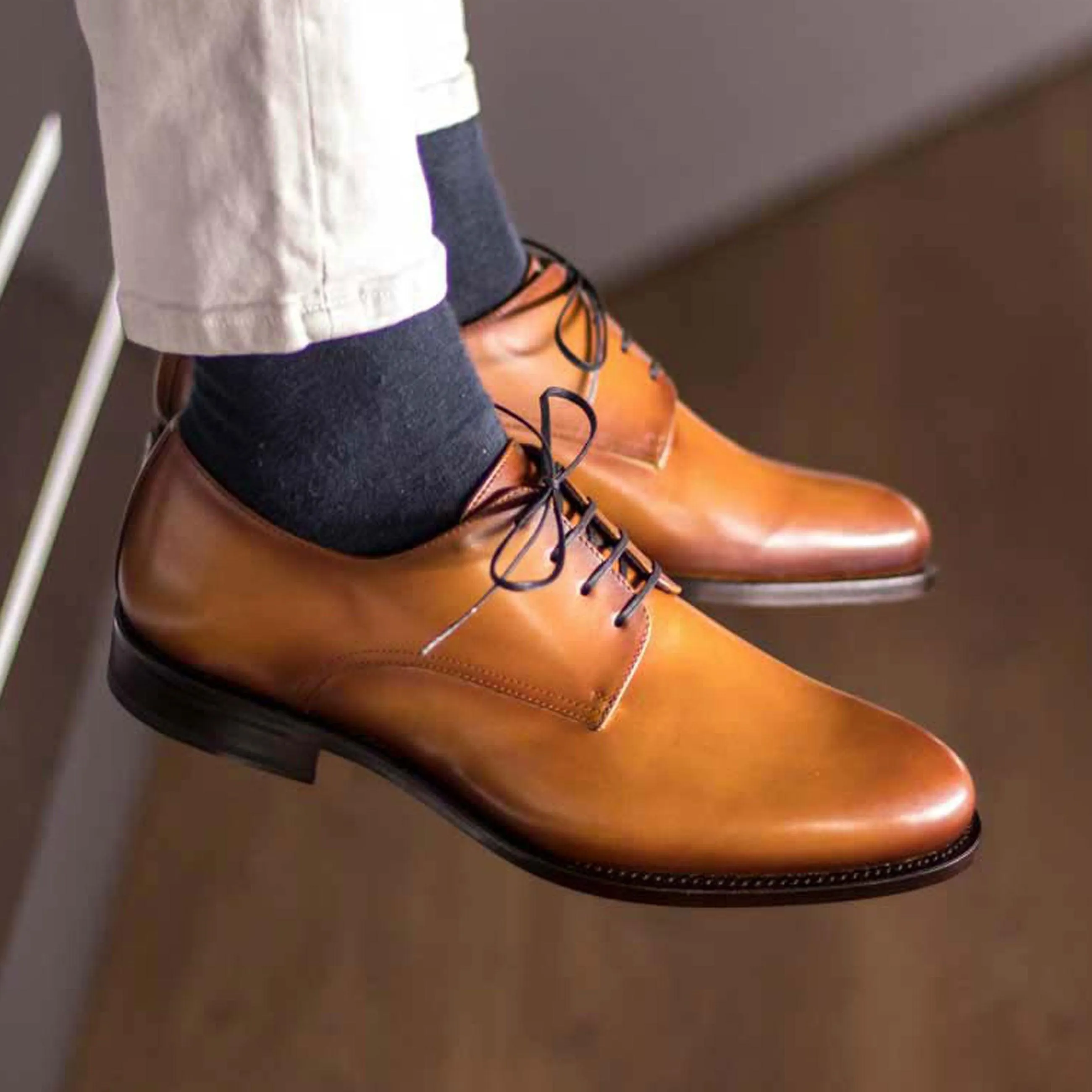 Executive Wear Derby cognac box calf