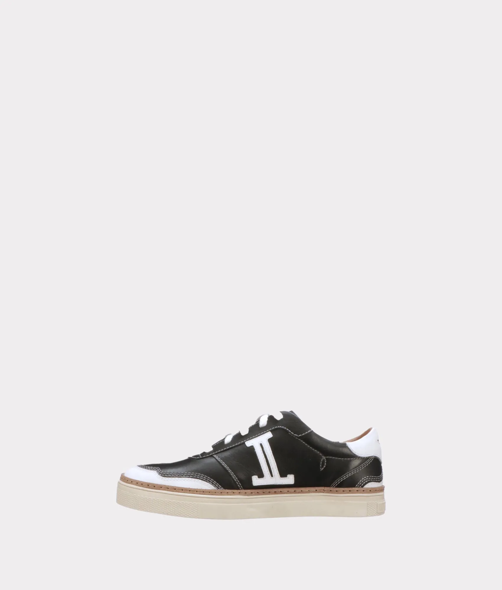 Double L Lace Up Sneakers :: Black Hygroscopic Inner Layer