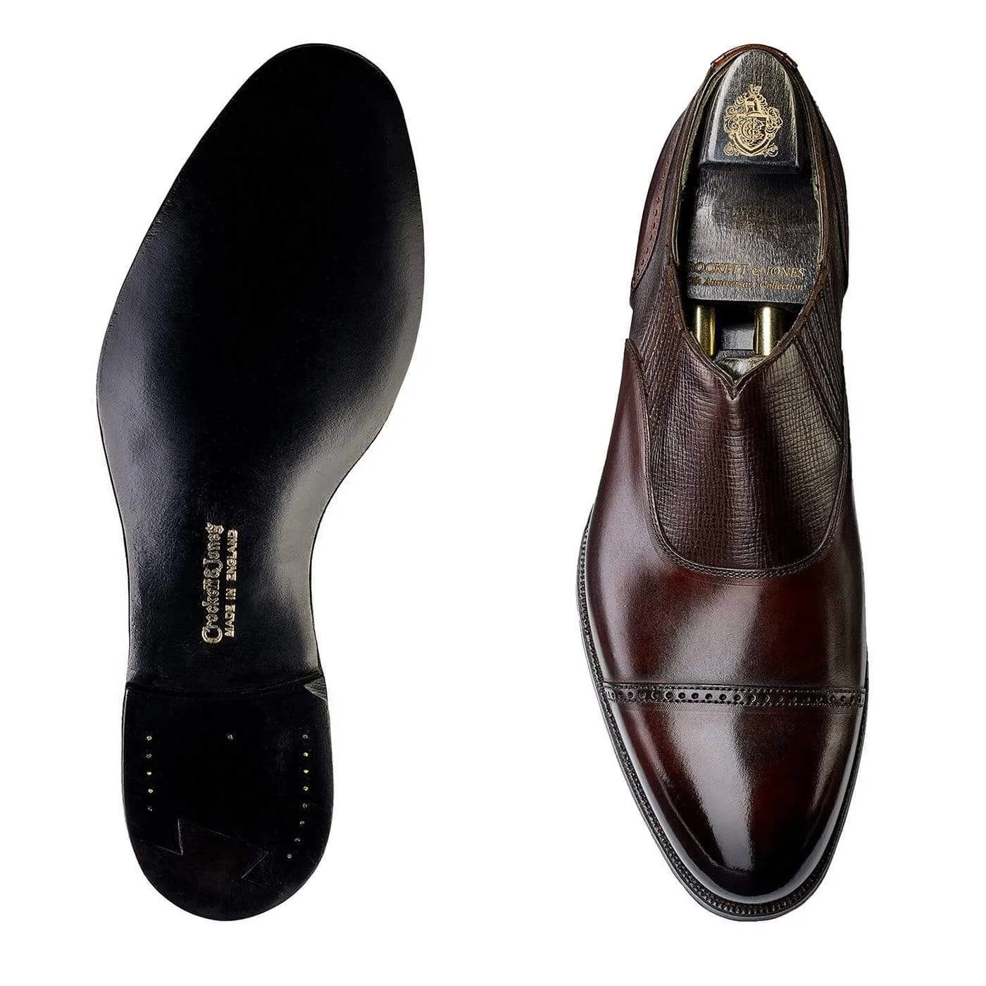 Magee Dark Brown Antique Calf & Dark Brown Willow Grain All Season