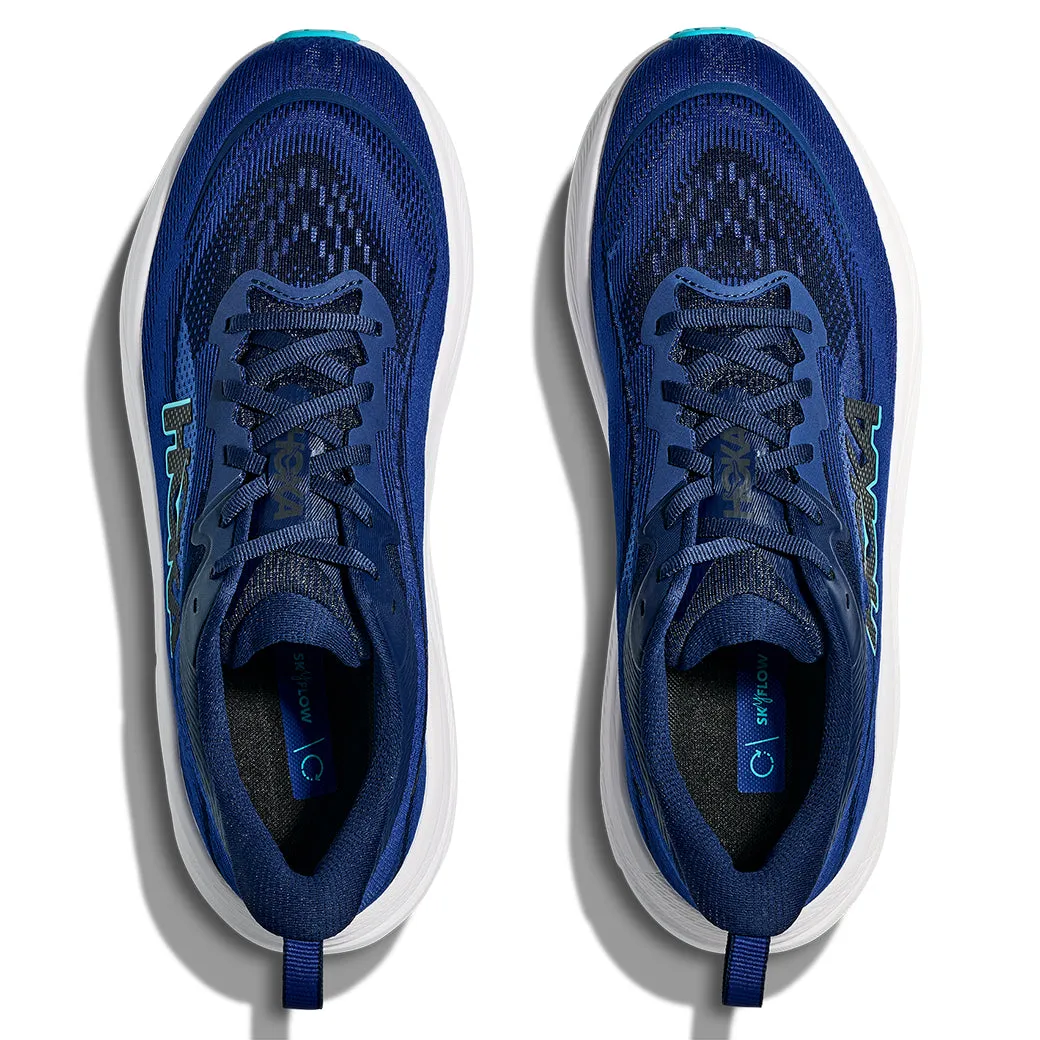 On Foot Mens Hoka Skyflow in Midnight Blue/ Night Sky