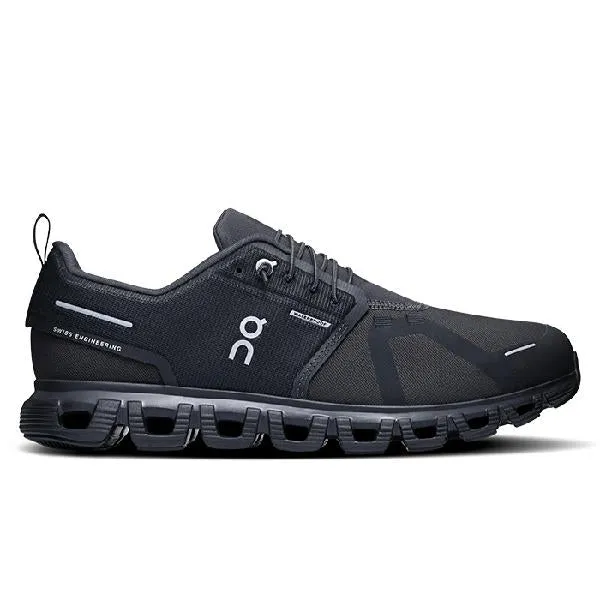 Mens On Running Cloud 6 WP in Black/Black Odor Resistant Insole Short Walks