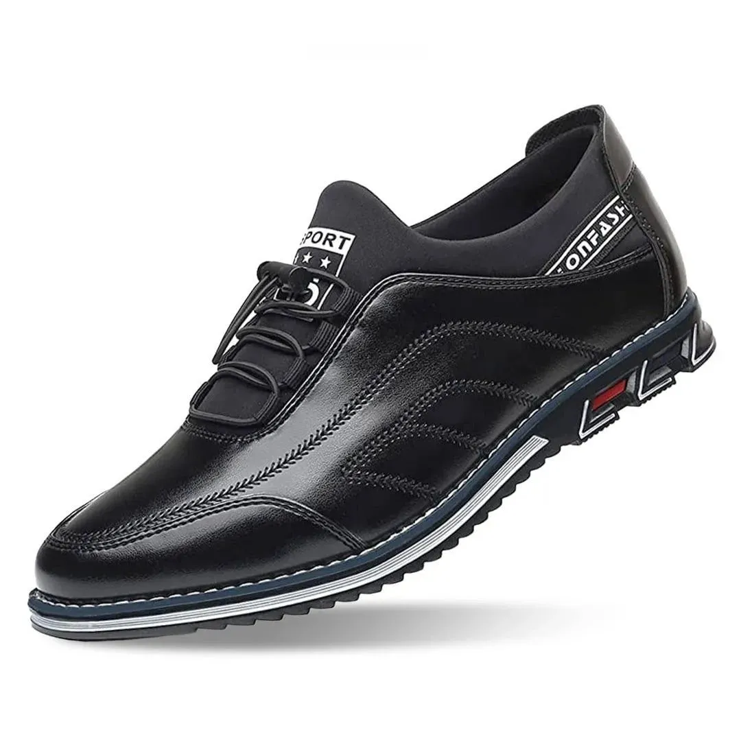 Low Drop Profile Chris Lace-Up Leather Sneakers