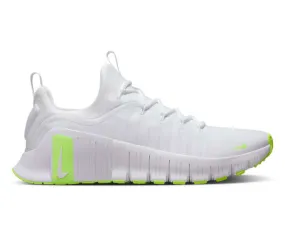 Men??s Nike Free Metcon 6 (White/Volt) Breathable Design