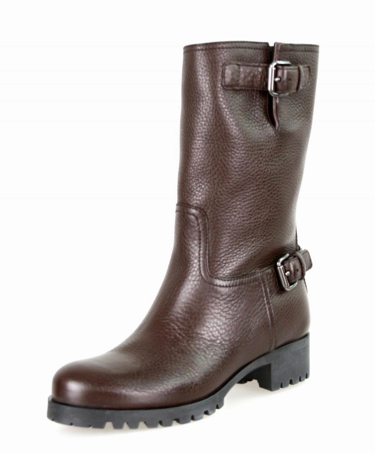 Prada Women's Brown Leather Half-Boot 3U5785 Commuter Choice