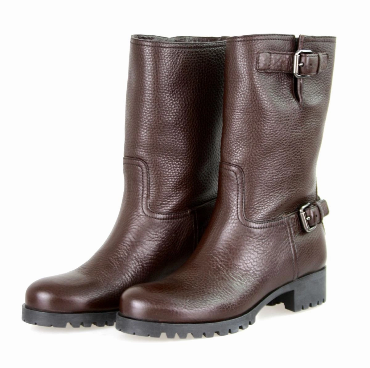 Season Wardrobe Prada Women's Brown Leather Half-Boot 3U5785