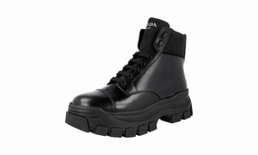 Smart Pair Prada Men's Black Leather Half-Boot 2TG156