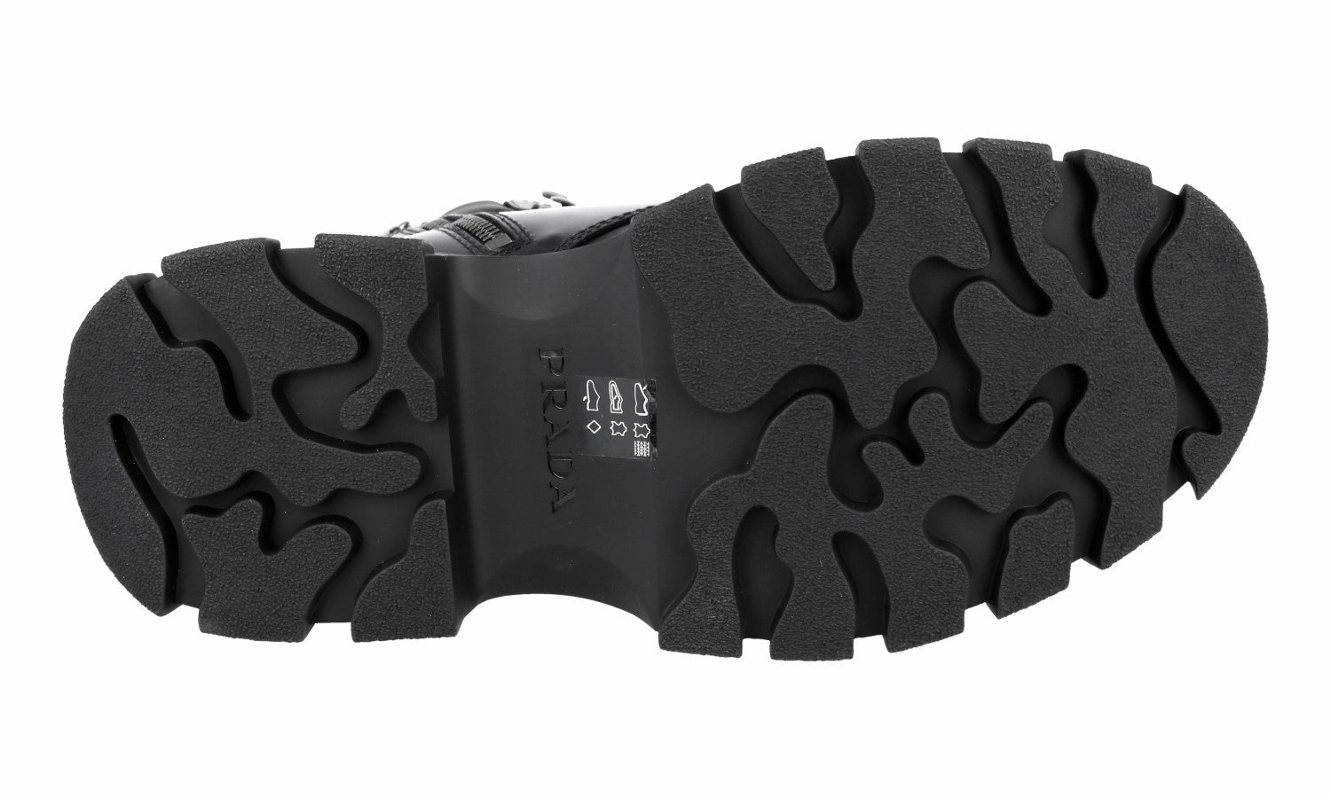 Prada Men's Black Leather Half-Boot 2TG156 Winter Comfort