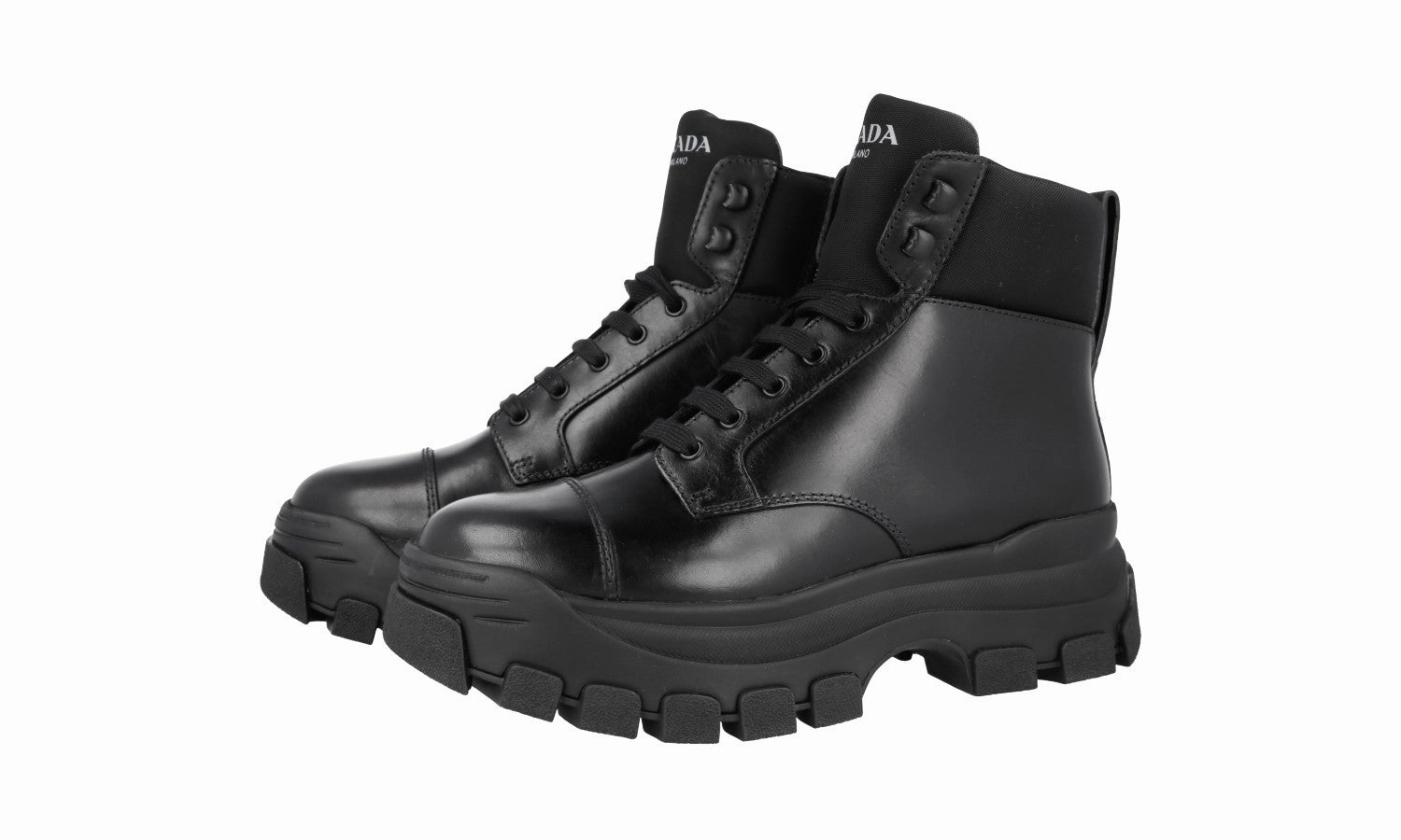 Street Chic Prada Men's Black Leather Half-Boot 2TG156