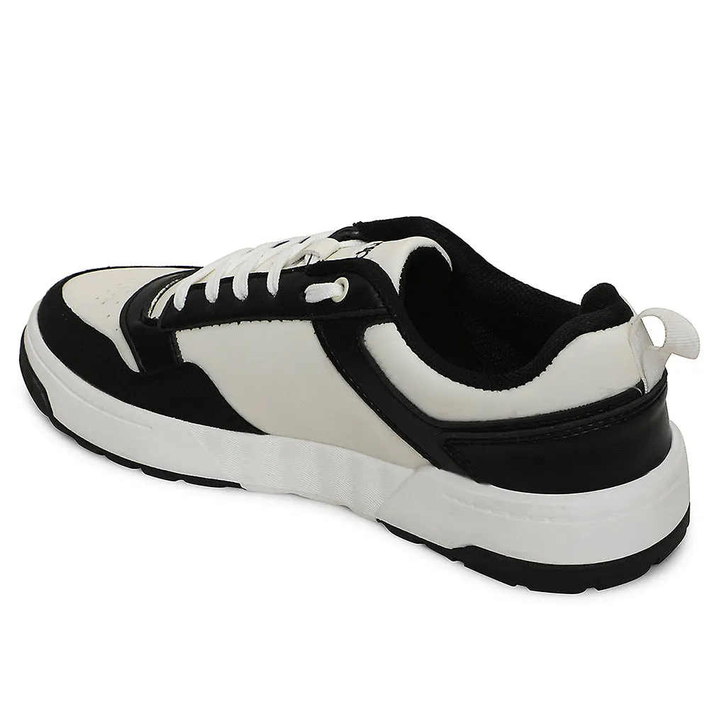 Leap7x Black Casual Lacing Sneakers For Men AMAZER-10E By Liberty TPUOutsole Kick Style