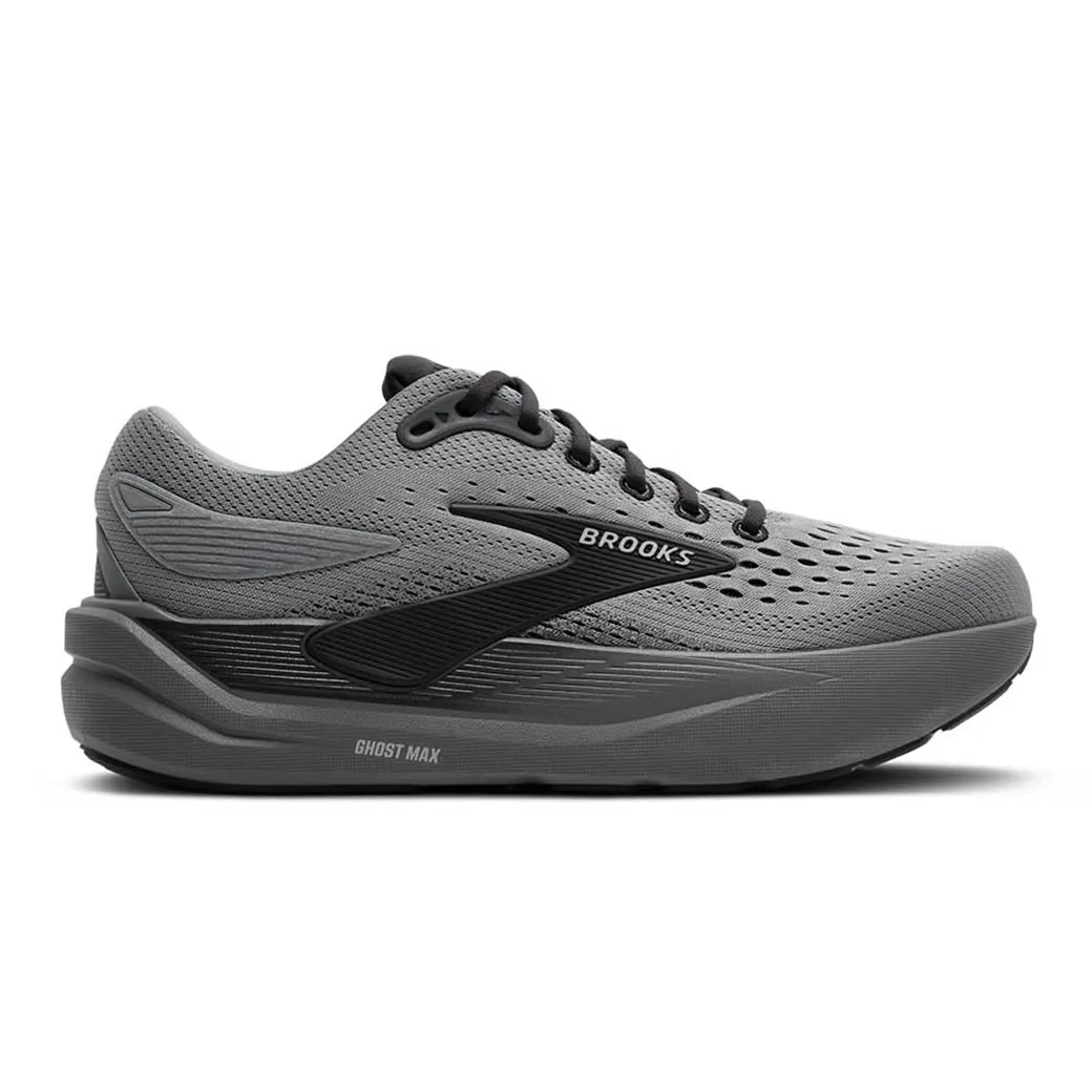 Cushioned Ankle Support Dynamic Response Technology Mens Brooks Running Ghost Max 3 in Primer Grey/Ebony