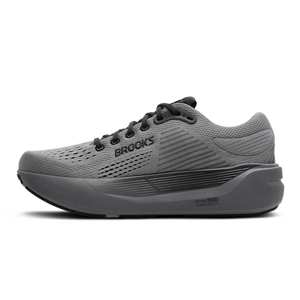 Vibration Dampening Tech Mens Brooks Running Ghost Max 3 in Primer Grey/Ebony