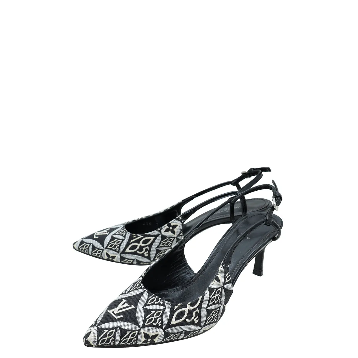 Water Edge Louis Vuitton Bicolor Since 1854 Monogram Cherie Slingback 36