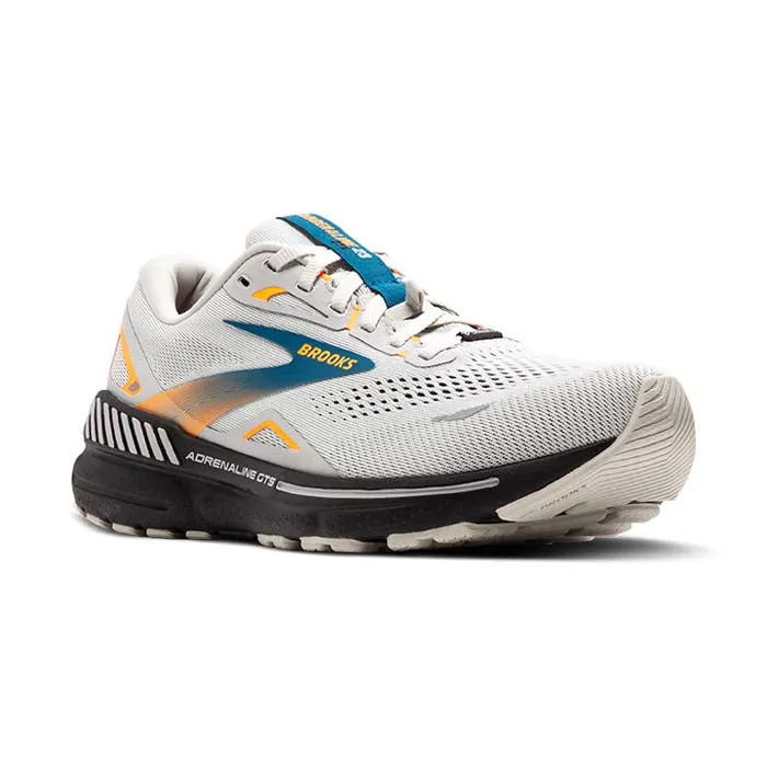 Tidy Aesthetic Mens Brooks Running Adrenaline GTS 23 GTX in Oyster Mushroom/Orange/Blue