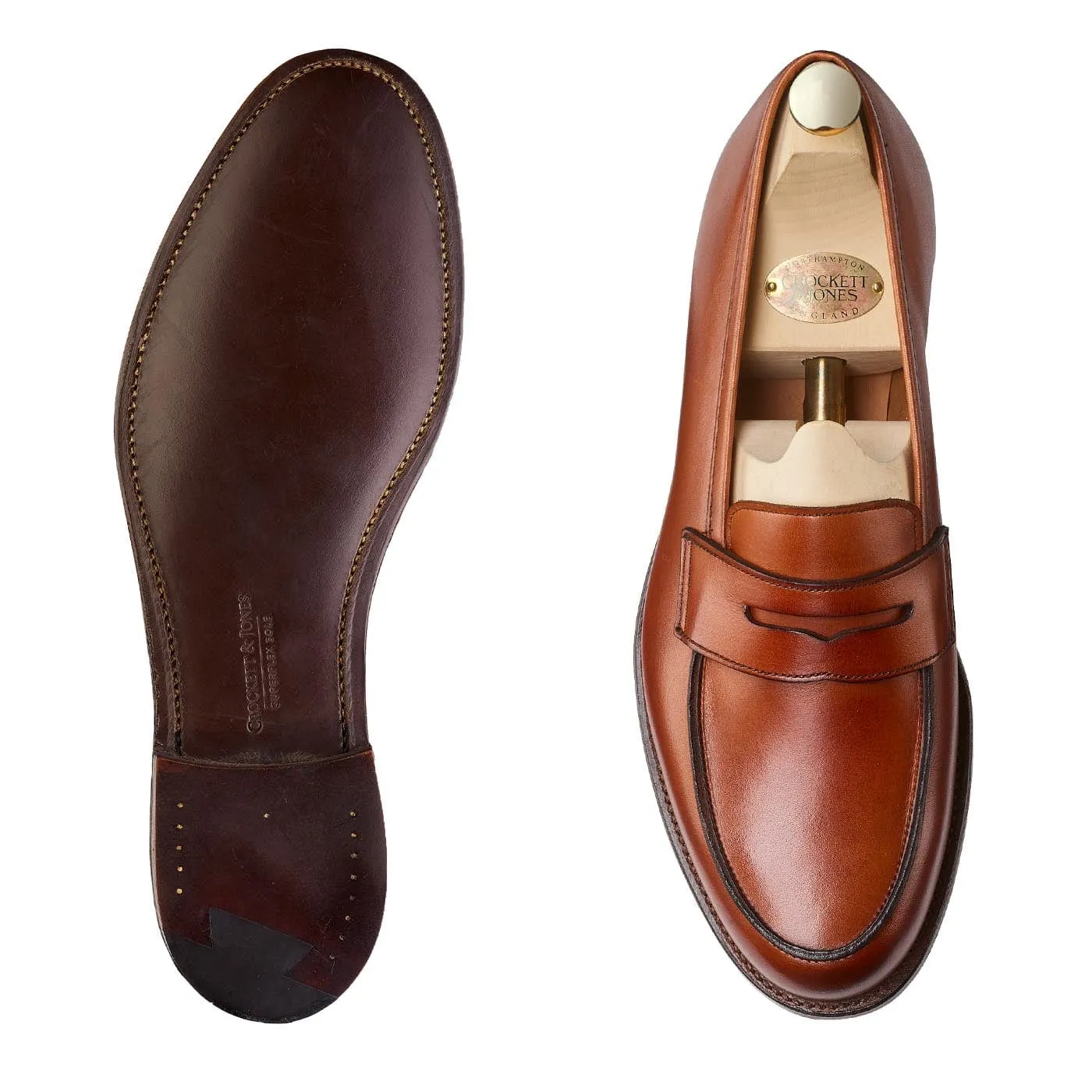 Elise Chestnut Burnished Calf Versatile Leather Shoes Essential Footwear