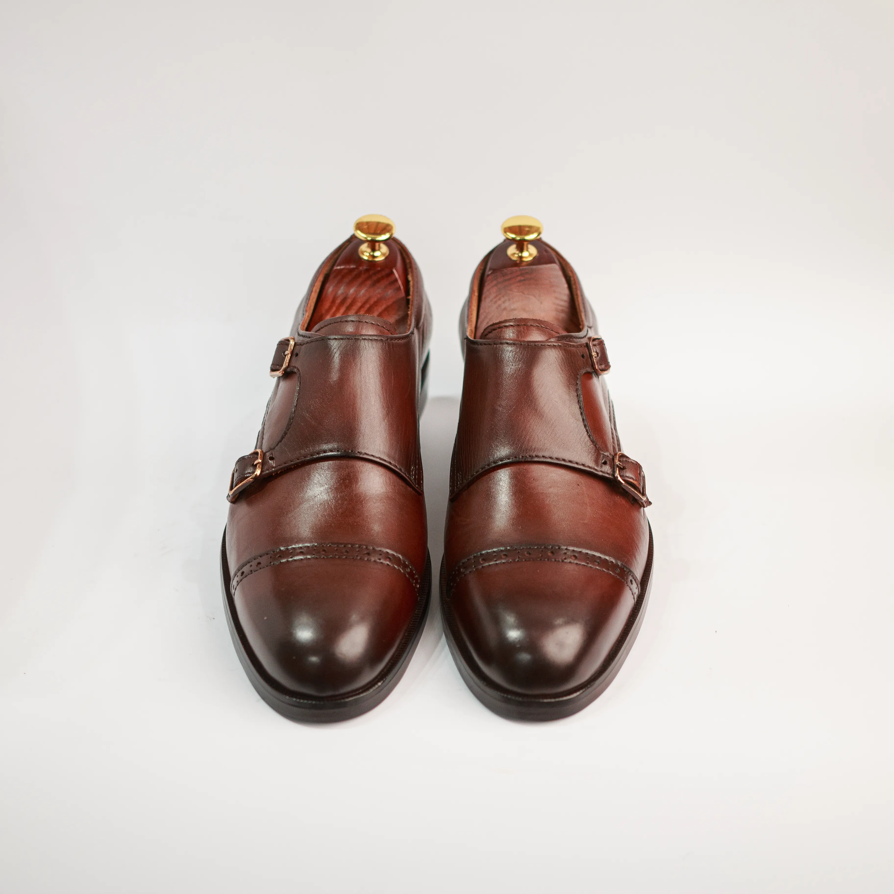 Structured Upper Work Routine Corporate Formal Oxfords Echelon - Brown