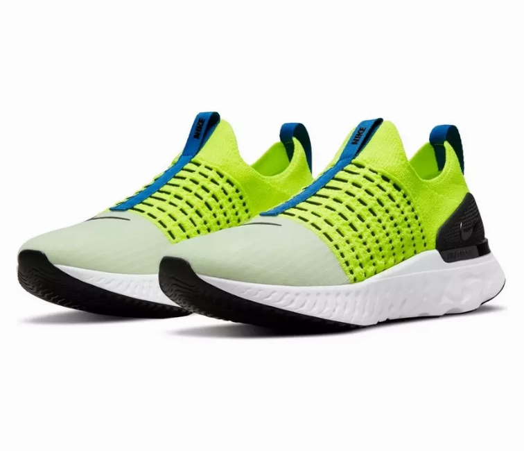 diabetic running shoes foot - ventilation running shoes Men's Nike React Phantom FK 2 (Volt/Game Royal)