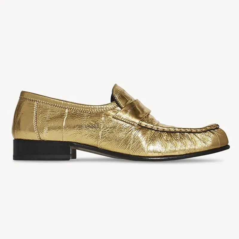 Eel Skin Loafers For Women Market Glow