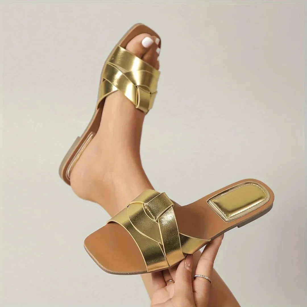 Zero Weight Mitch Square Toe Flat Sandals