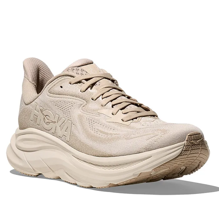 Mens Hoka Clifton 10 in Oatmeal/Oat Milk Orthopedic Footbed Easy Movement