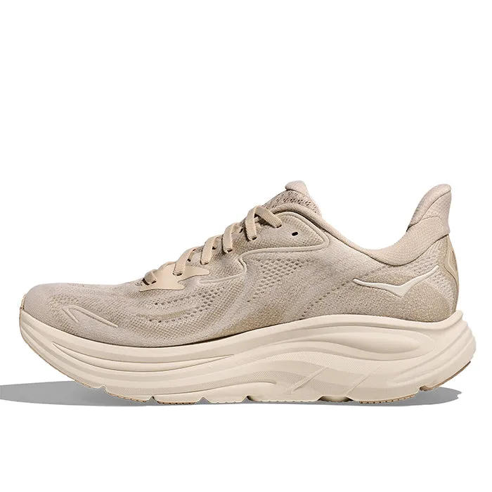 Mens Hoka Clifton 10 in Oatmeal/Oat Milk Carbon Fiber Reinforced