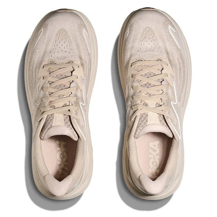 Mens Hoka Clifton 10 in Oatmeal/Oat Milk Modern Fit