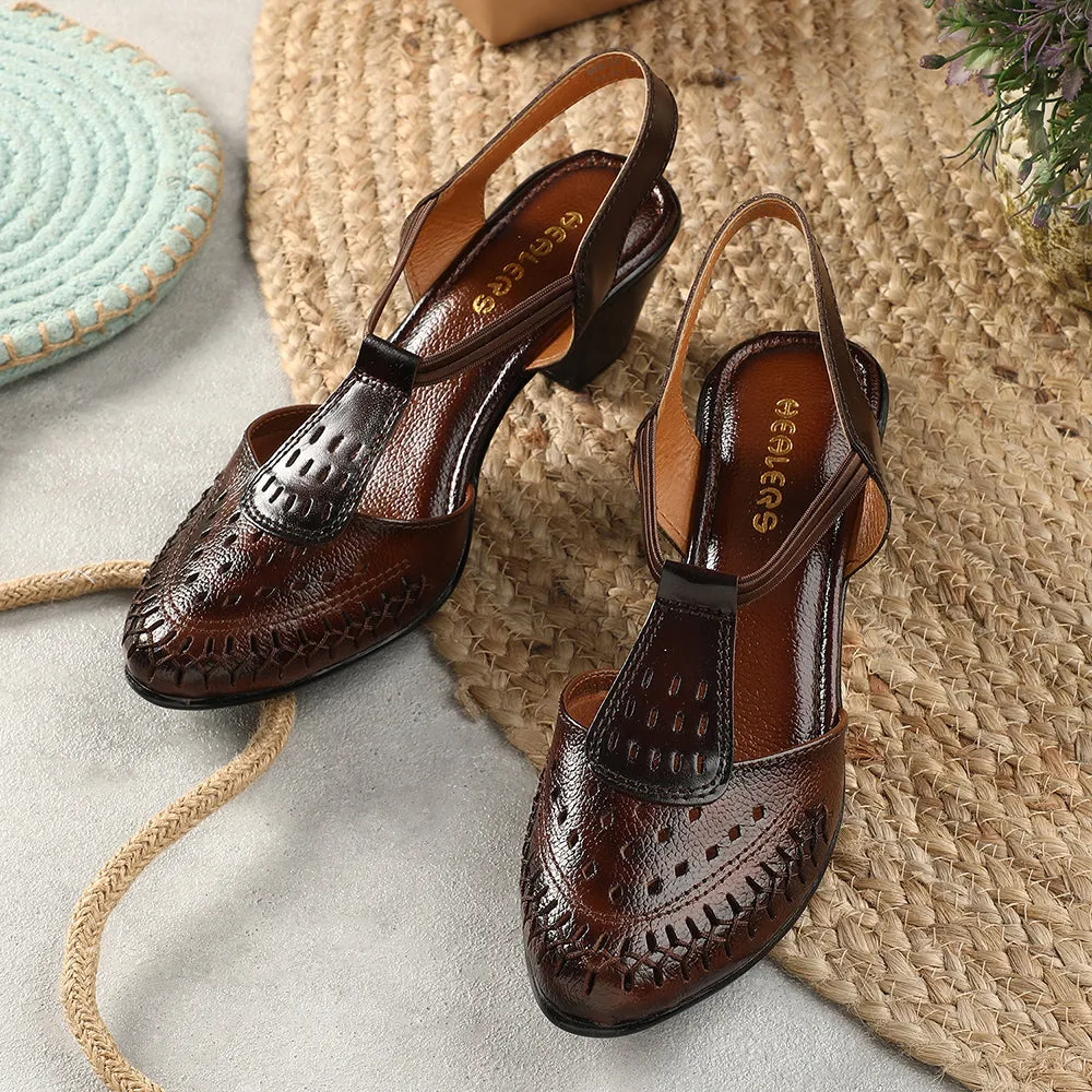 Healers Brown Sandal For Women TLO-41 By Liberty Total Ease