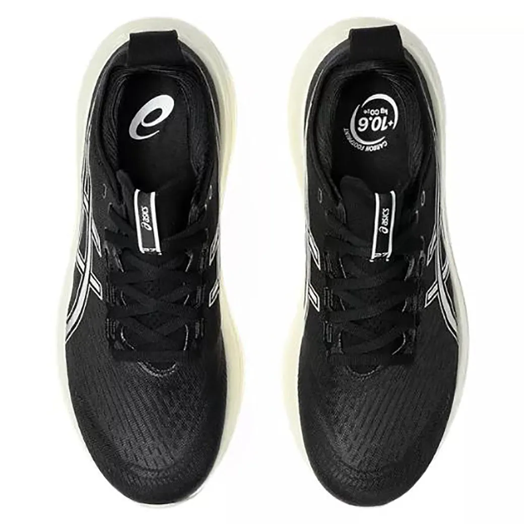 Heel Counter Structure Smart stability Mens Asics Gel-Nimbus 27 in Black/Lake Grey