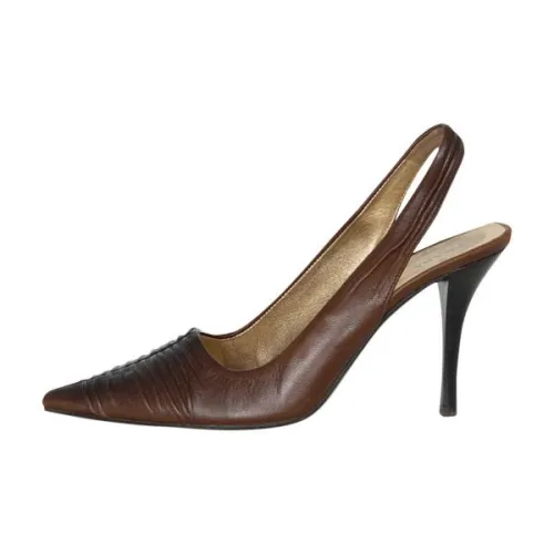 Prada Leather Slingback Pumps Heat Free
