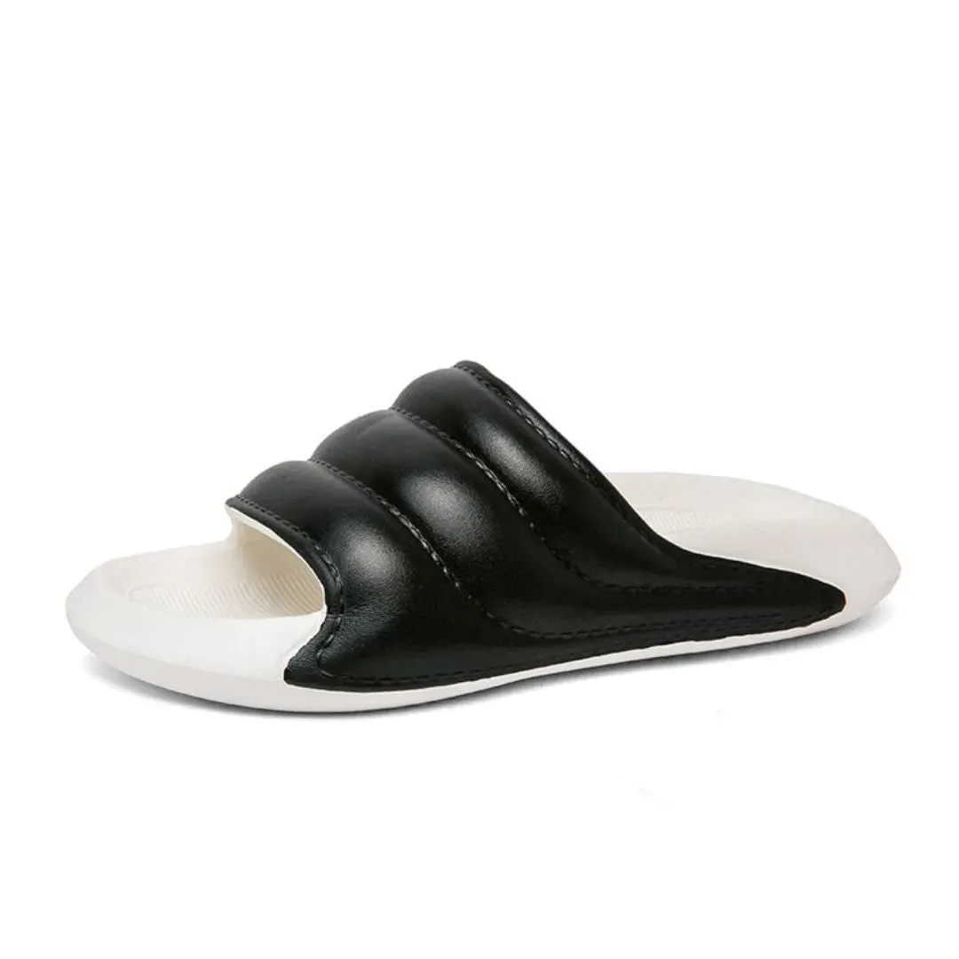 Kael Two-Tone Cloud Slides Comfy Strap Sun Ready