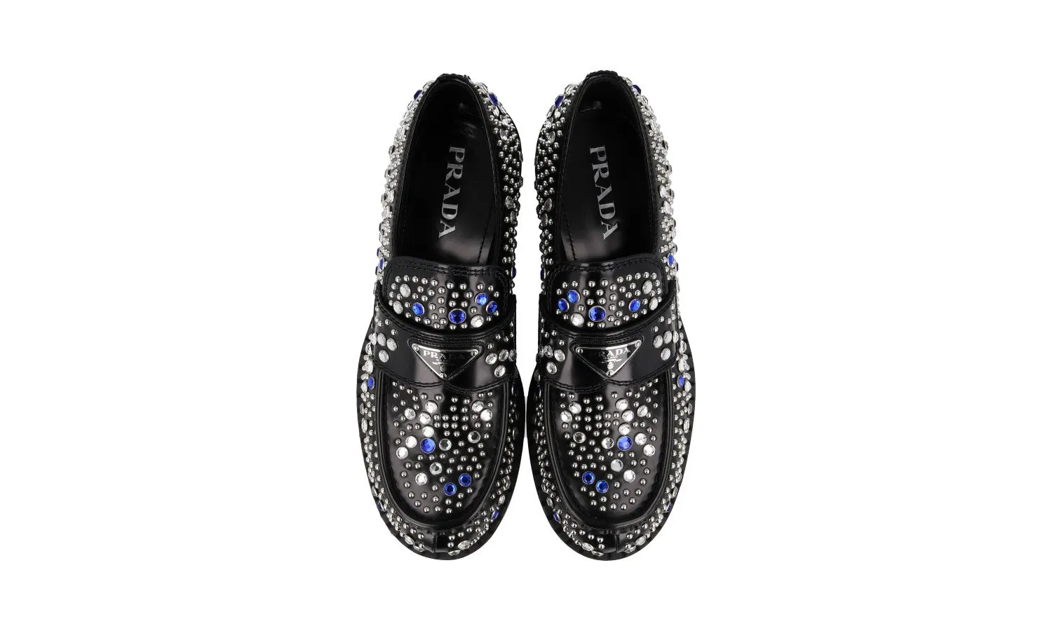 Prada Men's Black Brushed Spazzolato Leather Chocolate Artist Performer Loafer Loafers 2DE127 Sure Lane