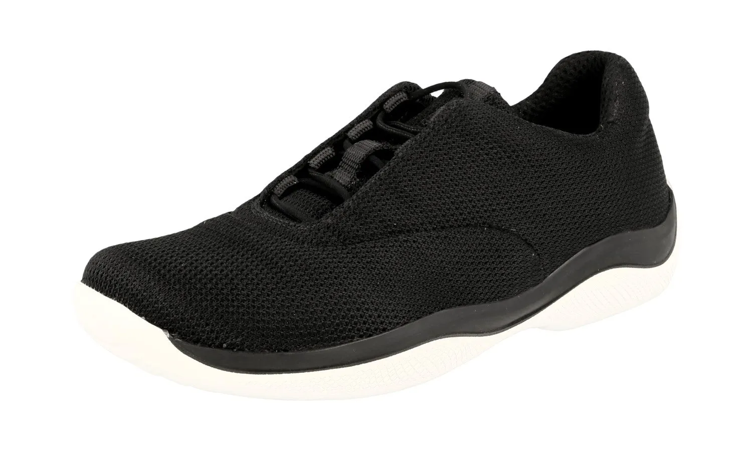 Prada Women's Black Sneaker 3E6205 Quick Action Chill Walks