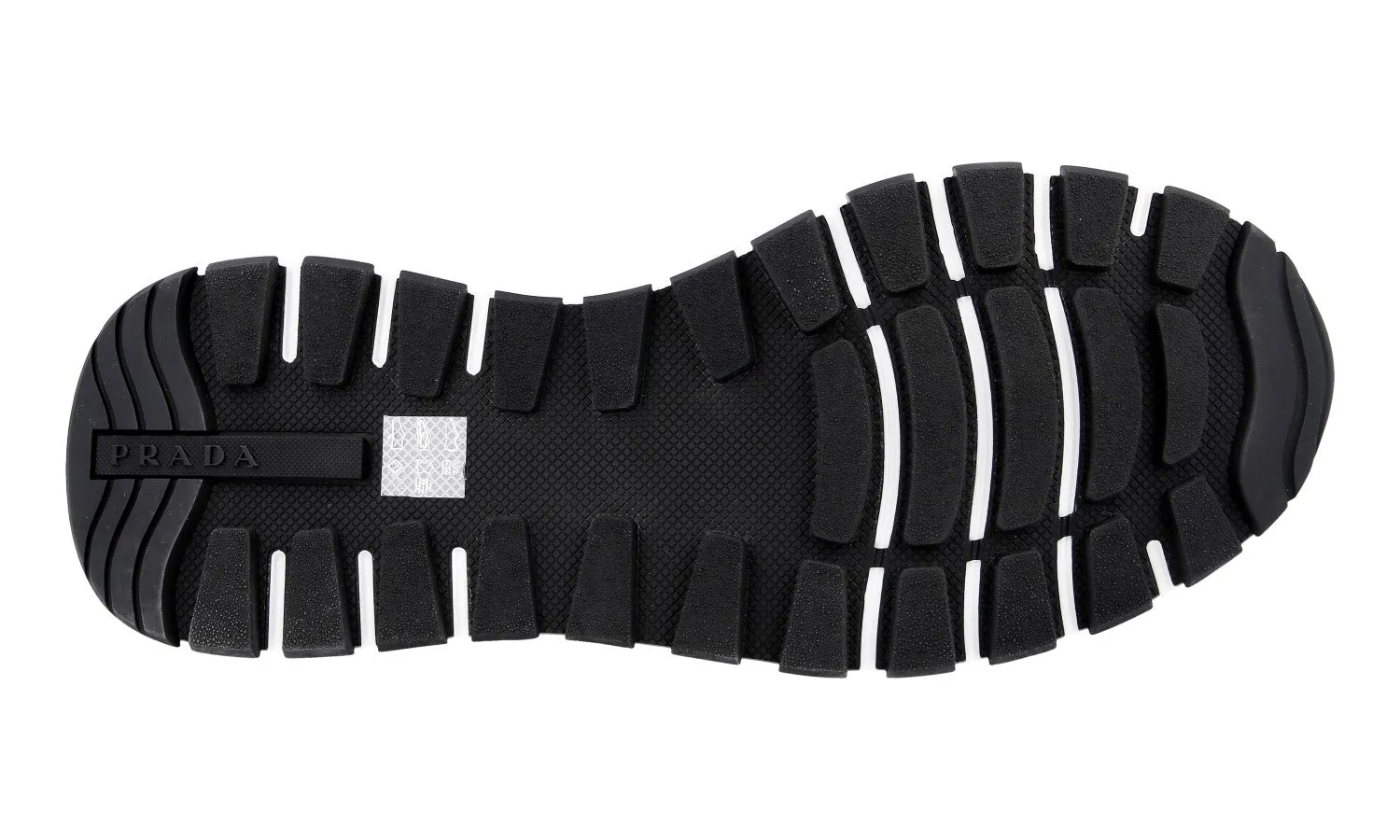 Shock Touch Wide Fit Option Prada Men's White Sock High-Top Sneaker 4T3478