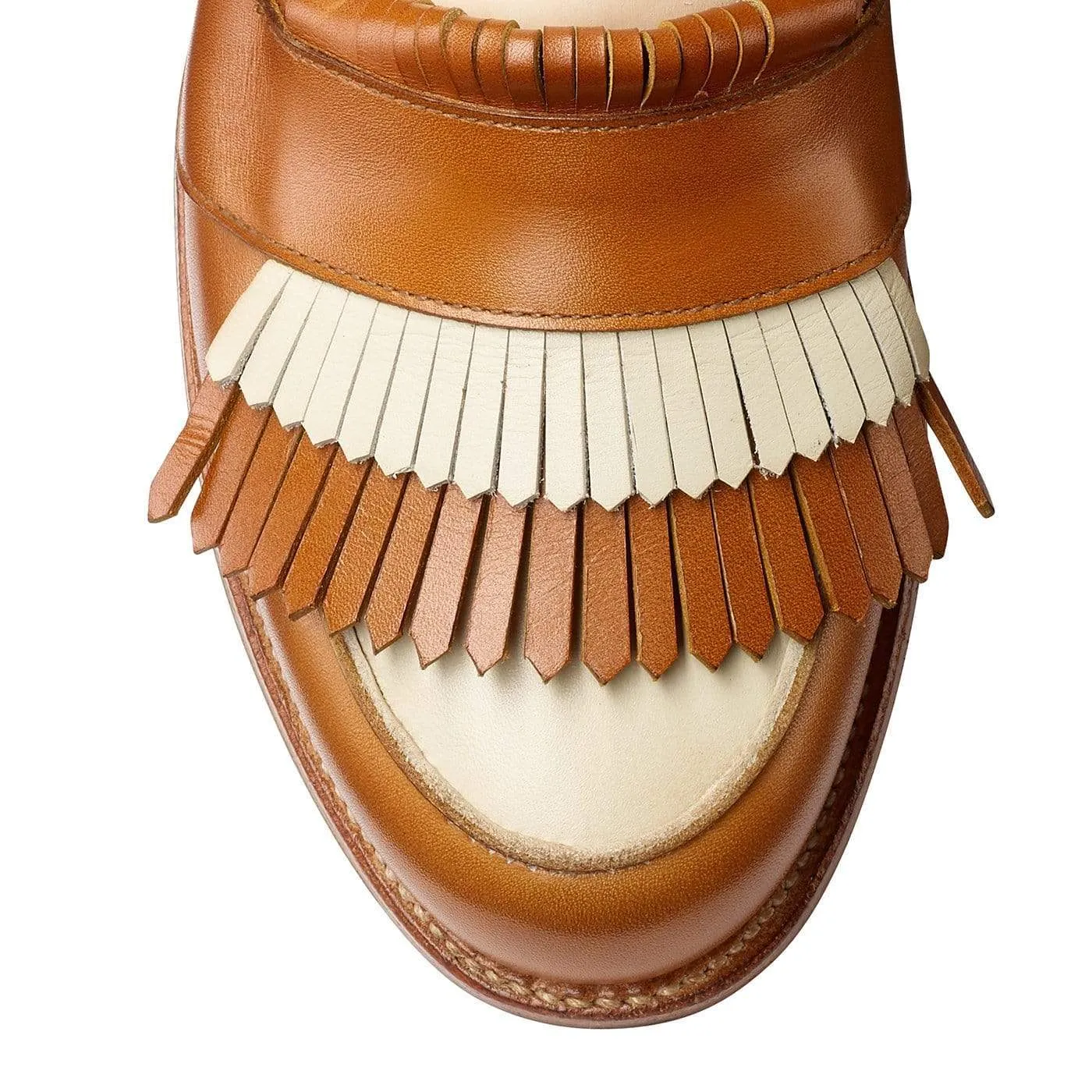 Emma Ivory & Tan Calf Sturdy Build Swift Flow