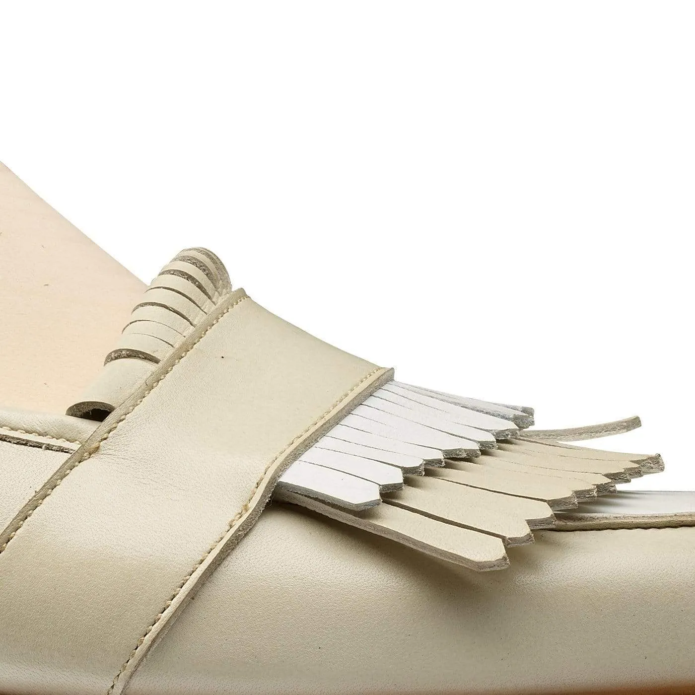 Classic Shape Emma Ivory & White Calf