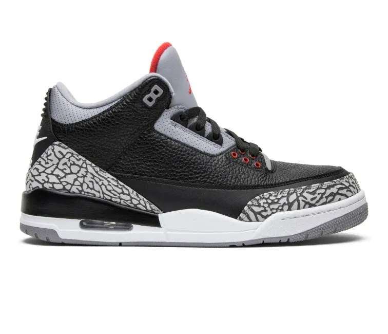 amateur friendliness Supination control Men's Nike Air Jordan 3 Retro OG (Black Cement 2018)